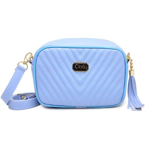 light blue crossbody bolsa
