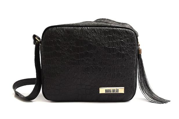Bolsa Transversal Feminina Maria Milão Mini Bag Zíper Preto Menor preço em Bolsa Transversal Feminina Maria Milão Mini Bag Zíper Preto