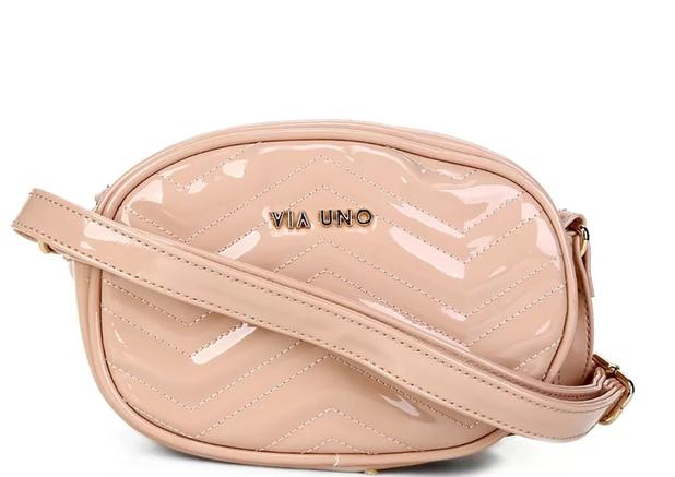Bolsa Via Uno eco verniz nude - Bolsas - Magazine Luiza
