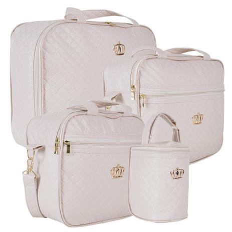 Bolsas De Bebe Saida Maternidade Kit 4 Peças - Nene Belo Menor preço em Bolsas De Bebe Saida Maternidade Kit 4 Peças - Nene Belo