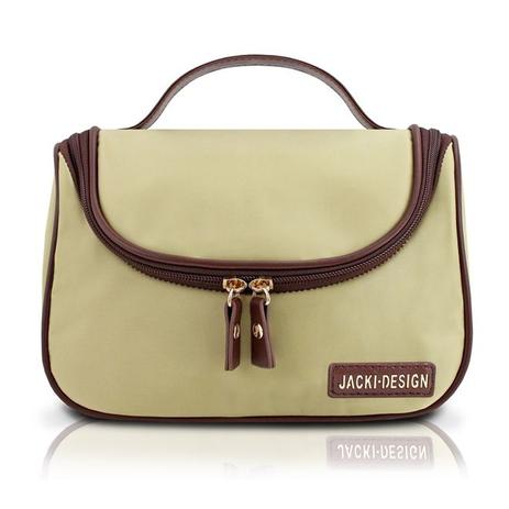 Bolsinha necessaire prática com gancho para pendurar viagem academia jacki design bege Menor preço em Bolsinha necessaire prática com gancho para pendurar viagem academia jacki design bege