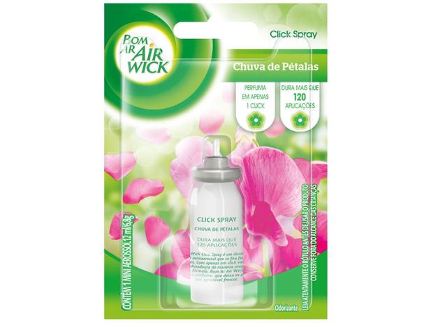 Bom Ar Air Wick Click Spray Aerosol Refil - Chuva de Pétala 12ml Menor preço em Bom Ar Air Wick Click Spray Aerosol Refil - Chuva de Pétala 12ml