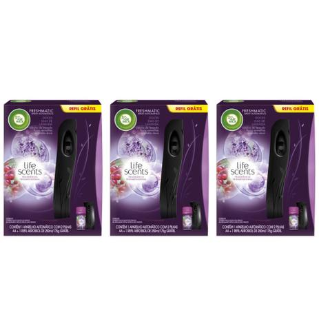 Bom Ar Doces Dias De Lavanda Desodorizador Aparelho + Refil 250ml (Kit C/03) Menor preço em Bom Ar Doces Dias De Lavanda Desodorizador Aparelho + Refil 250ml (Kit C/03)
