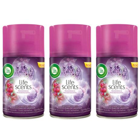 Bom Ar Doces Dias De Lavanda Desodorizador Automático Refil 250ml (Kit C/03) Menor preço em Bom Ar Doces Dias De Lavanda Desodorizador Automático Refil 250ml (Kit C/03)