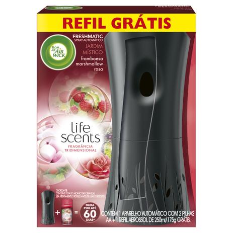 Bom Ar Freshmatic Jardim Mistico Aparelho + Refil Gratis - Air wick Menor preço em Bom Ar Freshmatic Jardim Mistico Aparelho + Refil Gratis - Air wick