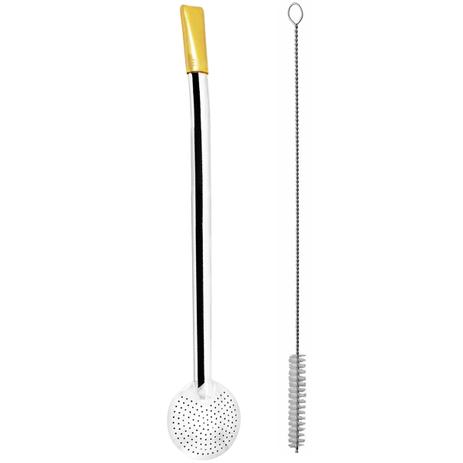 Bomba 23cm Para Chimarrão Tererê Com Rosca Bocal Ouro 18k - Zanline Menor preço em Bomba 23cm Para Chimarrão Tererê Com Rosca Bocal Ouro 18k - Zanline