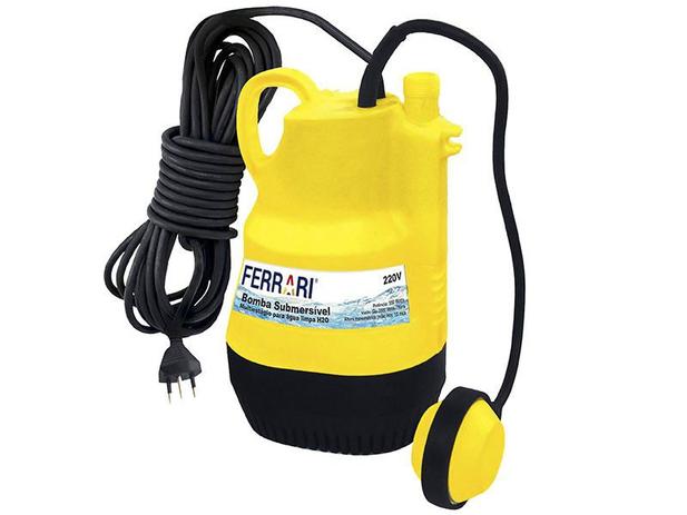 Bomba de Água Elétrica Submersa Ferrari 550W - 1000L/Hora Multi Estágio H2O Menor preço em Bomba de Água Elétrica Submersa Ferrari 550W - 1000L/Hora Multi Estágio H2O