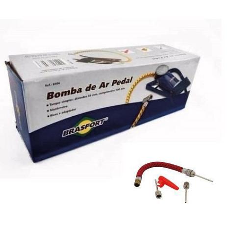 Bomba de Ar Pedal Brasfort com Manometro e Kit Bicos 8406 é boa?