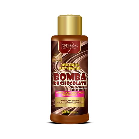 Bomba de Chocolate Forever Liss Condicionador 300ml Menor preço em Bomba de Chocolate Forever Liss Condicionador 300ml