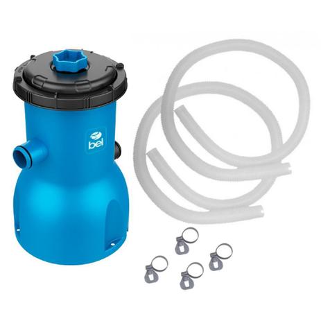 Bomba Filtrante Filtro para Piscina 3028 L/H 110v com Refil e Mangueira Bel Menor preço em Bomba Filtrante Filtro para Piscina 3028 L/H 110v com Refil e Mangueira Bel