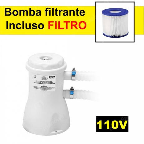 Bomba Filtrante Filtro para Piscina Vazao 2.200 L/H 110v com Refil  Mor é boa?