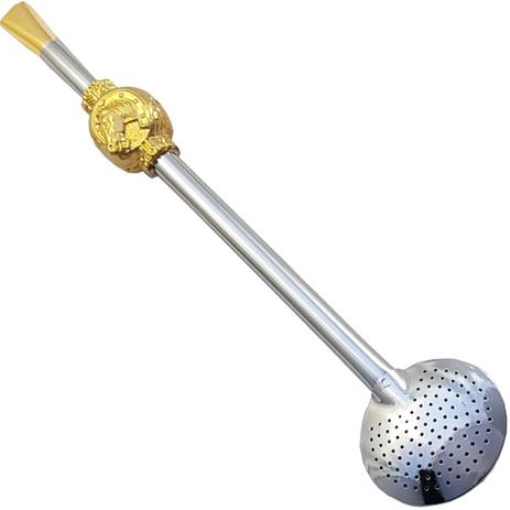 Bomba Mate 23cm De Bojo Aço Niquelado Pingente Anel Cavalo - Zanline Menor preço em Bomba Mate 23cm De Bojo Aço Niquelado Pingente Anel Cavalo - Zanline