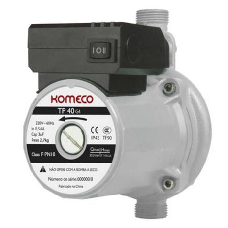 Bomba pressurizador Komeco tp 40 G4 - ferro - 127V Menor preço em Bomba pressurizador Komeco tp 40 G4 - ferro - 127V