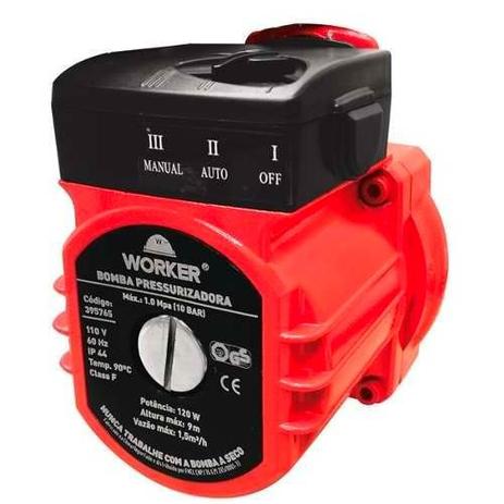 Bomba pressurizadora 120w 127v - worker é boa?