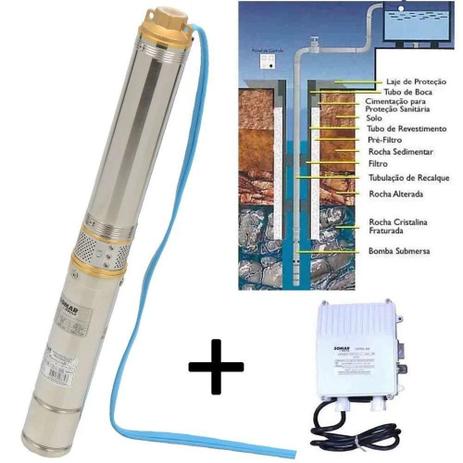 Bomba Submersa Caneta Inox 3 polegadas de 1,5cv Com Painel De Controle 16006012 Somar by Schulz Menor preço em Bomba Submersa Caneta Inox 3 polegadas de 1,5cv Com Painel De Controle 16006012 Somar by Schulz