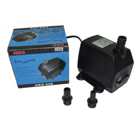 Bomba Submersa Cascatas Fontes Chafariz aquários Hbo 500 - 3.000 L/h - 220 V Menor preço em Bomba Submersa Cascatas Fontes Chafariz aquários Hbo 500 - 3.000 L/h - 220 V