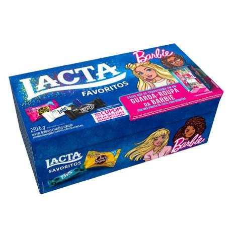 Bombom Sortido Lacta Favoritos Barbie 250,6g Menor preço em Bombom Sortido Lacta Favoritos Barbie 250,6g