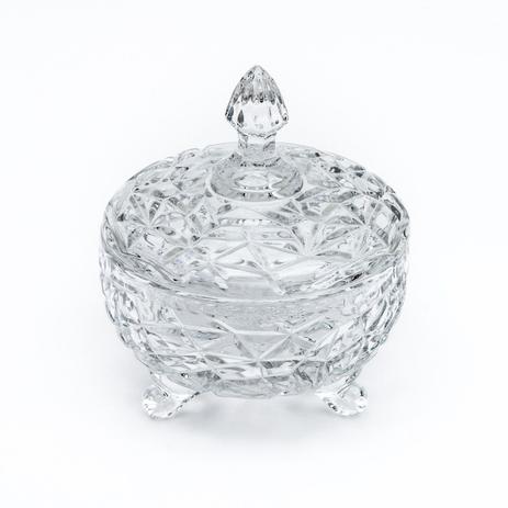 Bomboniere De Vidro Baleiro Compoteira Centro Pedestal 13cm - Não informada Menor preço em Bomboniere De Vidro Baleiro Compoteira Centro Pedestal 13cm - Não informada