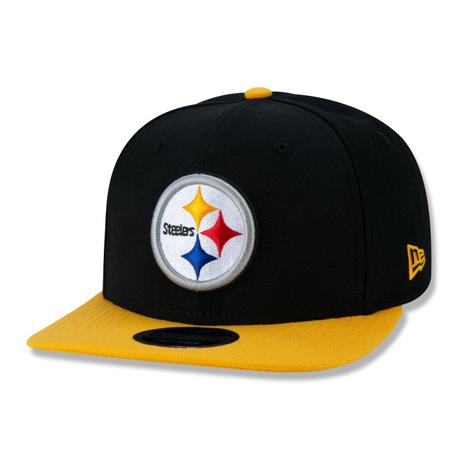 BONE 9FIFTY ORIGINAL FIT NFL PITTSBURGH STEELERS TEAM COLOR ABA RETA  SNAPBACK PRETO New Era - Boné Esportivo - Magazine Luiza