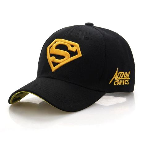 Boné Aba Curva Strapback Fivela Superman Chapéu Beisebol Preto Amarelo -  Bulier Modas - Boné - Magazine Luiza