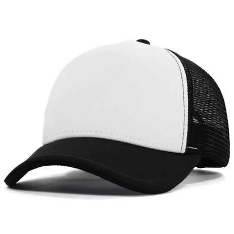 Boné Anth Co. Trucker Branco Preto Aba Curva Aberto Com Ajuste - Boné -  Magazine Luiza