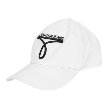 Boné Masculino Aba Curva 5 Gomos Sarja Logo - Calvin Klein Jeans - Branco -  Shop2gether
