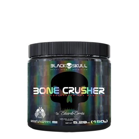 Bone crusher pré-treino black skull 150g - frutas vermelhas Menor preço em Bone crusher pré-treino black skull 150g - frutas vermelhas