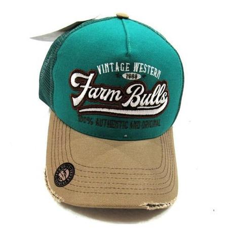 Boné Farm Bulls Individual De Aba Curva Verde Claro Com Fechamento Em  Snapback E Telinha Original - Couros Allas - Boné - Magazine Luiza