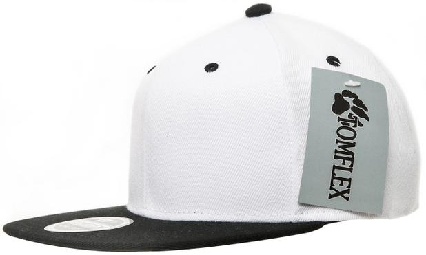 Boné Tomflex Aba Reta Brim Branco E Preto - Boné - Magazine Luiza