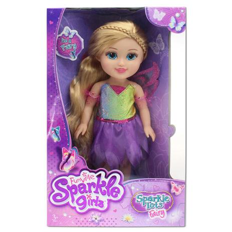 Boneca Articulada 32 Cm - Funville Sparkle Girlz - Fada Loira - Vestido Lilás e Verde - DTC Menor preço em Boneca Articulada 32 Cm - Funville Sparkle Girlz - Fada Loira - Vestido Lilás e Verde - DTC