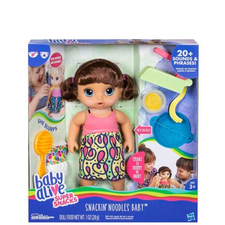 Boneca Baby Alive Adoro Macarrão Morena - Hasbro Menor preço em Boneca Baby Alive Adoro Macarrão Morena - Hasbro