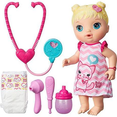 Menor preço em Boneca baby alive cuida de mim medica loira hasbro b5158 unica