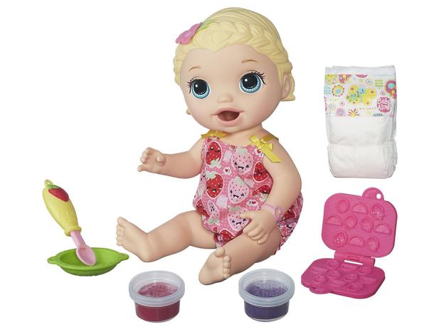 Boneca Baby Alive Lanchinhos Divertidos Hasbro - Loira