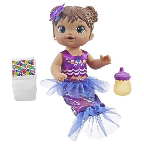 Boneca Baby Alive Linda Sereia Morena - Hasbro E3691 Menor preço em Boneca Baby Alive Linda Sereia Morena - Hasbro E3691