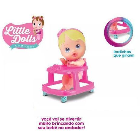 Boneca BABY Andador Little DOLLS Loira Divertoys 8009 Menor preço em Boneca BABY Andador Little DOLLS Loira Divertoys 8009
