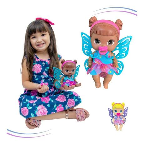 Boneca Baby Colletion Fada Mágica + Asa - Toy King Menor preço em Boneca Baby Colletion Fada Mágica + Asa - Toy King