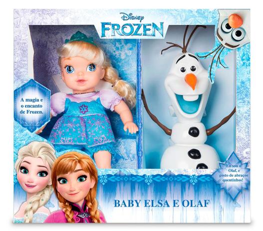 Boneca Baby Elsa E Olaf Frozen 30 Cm Mimo Menor preço em Boneca Baby Elsa E Olaf Frozen 30 Cm Mimo