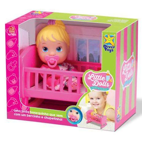Boneca BABY Little DOLLS Bercinho Divertoys 8010 Menor preço em Boneca BABY Little DOLLS Bercinho Divertoys 8010