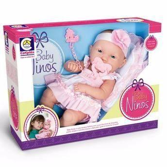 Boneca Baby Ninos Bebê Recém Nascido Cotiplás 2032 Menor preço em Boneca Baby Ninos Bebê Recém Nascido Cotiplás 2032