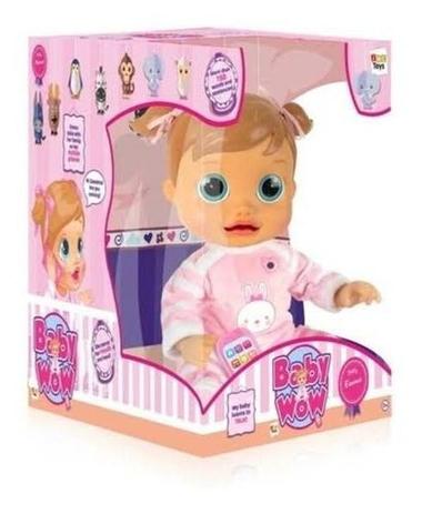 Boneca Baby Wow Analu Fala Interativa Rosa Br732 - Multikids Menor preço em Boneca Baby Wow Analu Fala Interativa Rosa Br732 - Multikids