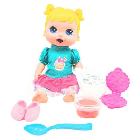 Boneca Babys Collection Comidinha Super Toys Menor preço em Boneca Babys Collection Comidinha Super Toys