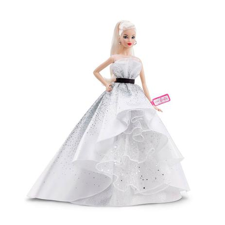 Boneca Barbie Colecionável - 30 Cm - Edição de Aniversário - 60 Anos - Mattel Menor preço em Boneca Barbie Colecionável - 30 Cm - Edição de Aniversário - 60 Anos - Mattel