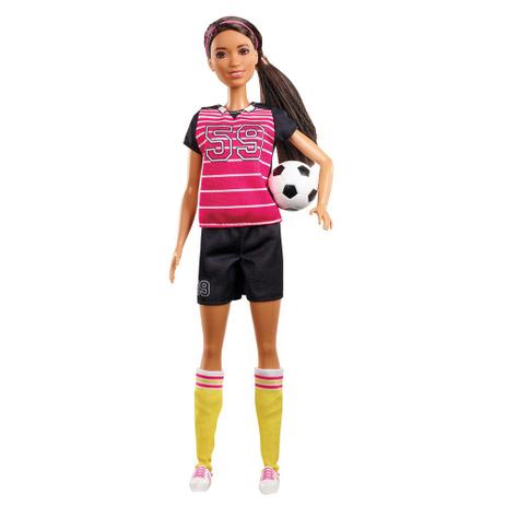Boneca Barbie Colecionável - Profissões 60 Anos - Jogadora de Futebol - Mattel Menor preço em Boneca Barbie Colecionável - Profissões 60 Anos - Jogadora de Futebol - Mattel