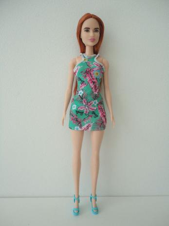 vestido florido rosa