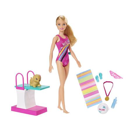 Boneca Barbie Dreamhouse Nadadora - Mattel Menor preço em Boneca Barbie Dreamhouse Nadadora - Mattel
