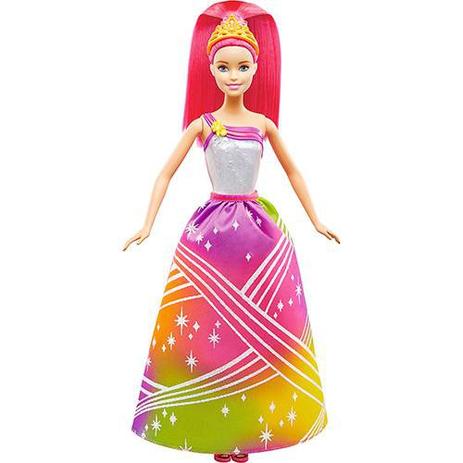 Boneca barbie dreamtopia princesa fantasia luzes arco- iris unica - Mattel Menor preço em Boneca barbie dreamtopia princesa fantasia luzes arco- iris unica - Mattel