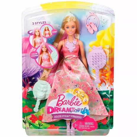Boneca barbie fantasia de princesa cabelos coloridos - Mattel Menor preço em Boneca barbie fantasia de princesa cabelos coloridos - Mattel