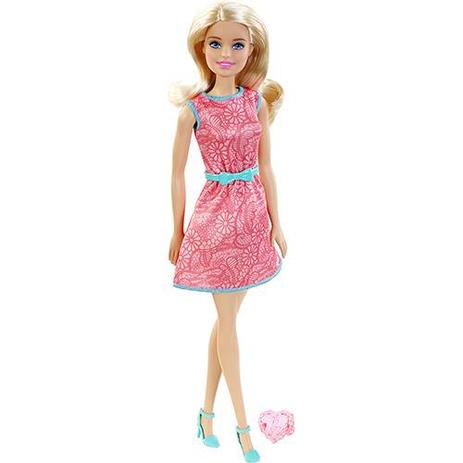 Boneca Barbie Fashion And Beauty com Anel Menina WTRMLN CLR DRS T7584/DGX62 - Mattel Menor preço em Boneca Barbie Fashion And Beauty com Anel Menina WTRMLN CLR DRS T7584/DGX62 - Mattel