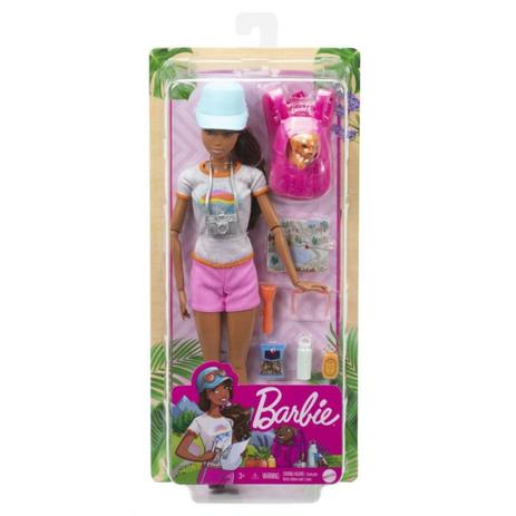 Boneca Barbie Morena BEM ESTAR Caminhada GRN66 Conjunto Aventura com Filhote Articulada Coleção Criança Mattel é boa?
