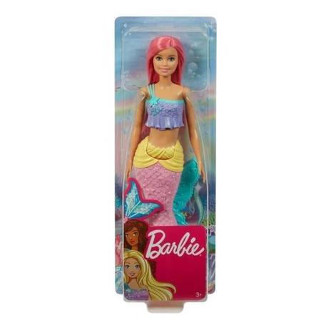 Boneca barbie sereia rosa - mattel Menor preço em Boneca barbie sereia rosa - mattel